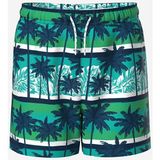 LC Waikiki Beli Lastikli Baskılı Erkek Çocuk Deniz Şortu - 6 - 7 Yaş - Green