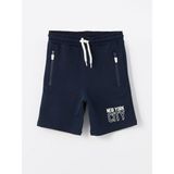 LC Waikiki Beli Lastikli Baskılı Erkek Çocuk Şort - 6 - 7 Yaş - Navy