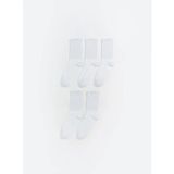 LC Waikiki Beyaz Basic Erkek Çocuk Soket Çorap 5 Li (S6) - 33 - 37