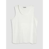 LC Waikiki Beyaz Bisiklet Yaka Kadın Atlet - 2XL