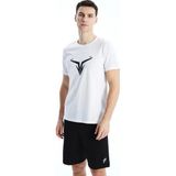 LC Waikiki Beyaz Bisiklet Yaka Kısa Kollu Erkek Spor Tişört