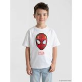 LC Waikiki Beyaz Marvel Baskılı Erkek Çocuk Tişört