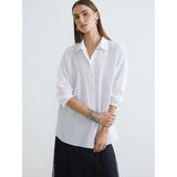 LC Waikiki Beyaz Oversize Poplin Kadın Gömlek Tunik