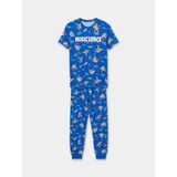 LC Waikiki Bisiklet Yaka Baskılı Erkek Çocuk Pijama Takım (S6) - Blue - 9 - 10 Yaş