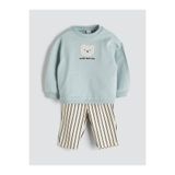 LC Waikiki Bisiklet Yaka Erkek Bebek Sweatshirt Ve Eşofman Alt 2'li (W5)