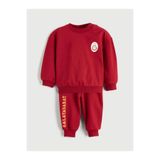 LC Waikiki Bisiklet Yaka Galatasaray Baskılı Erkek Bebek Sweatshirt Ve Eşofman Alt 2'li Takım (W5)