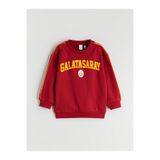 LC Waikiki Bisiklet Yaka Galatasaray Baskılı Erkek Çocuk Sweatshirt