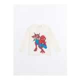 LC Waikiki Bisiklet Yaka Spider-Man Baskılı Erkek Bebek Tişört