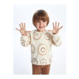 LC Waikiki Bisiklet Yaka Uzun Kollu Baskılı Erkek Bebek Sweatshirt ve Eşofman Altı 2'li Takım
