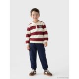 LC Waikiki Bordo Çizgili Erkek Çocuk Sweatshirt ve Eşofman Takım - 5 Yaş