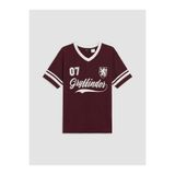 LC Waikiki Bordo Harry Potter Baskılı Oversize Kadın Tişört