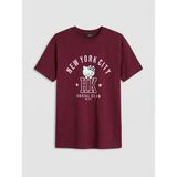 LC Waikiki Bordo Hello Kitty Baskılı Kadın Tişört