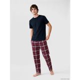 Lc Waıkıkı Bordo Regular Fit Ekose Erkek Pijama Alt