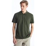 LC Waikiki Classic Polo Yaka Kısa Kollu Pike Erkek Tişört - Haki