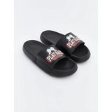 LC Waikiki Deri Görünümlü Erkek Terlik (S6) - Black