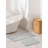 LC Waikiki Desenli Banyo Paspası Seti 2 Li (S6) - Kahve - Bakır - Bej