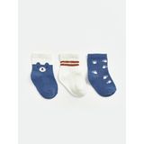 LC Waikiki Desenli Erkek Bebek Soket Çorap 3 Lü (W6) - 22 - Blue