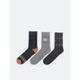 LC Waikiki Desenli Erkek Soket Çorap 3'lü (W5) - 42 - Mix