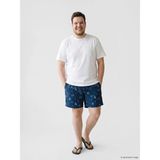 LC Waikiki Diz Hizası Boy Desenli Erkek Deniz Şortu (S6) - Navy - Dropsuz - 3XL