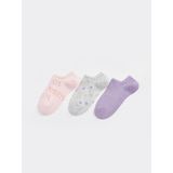 LC Waikiki Dream Desenli Kadın Patik Çorap 3'lü Paket - 39 - 40 - Pink
