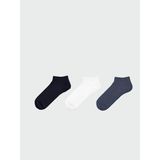 LC Waikiki Eco Düz Erkek Patik Çorap 3'lü - 42 - İndigo