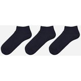LC Waikiki Eco Düz Erkek Patik Çorap 3'lü - 42 - Navy