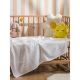 LC Waikiki Ekru Fiyonk Baskılı Kız Bebek Battaniyesi 90X100 cm (S6) - Krem - 90 x 100 cm