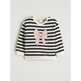 LC Waikiki Ekru Uzun Kollu Kız Bebek Sweatshirt - 2 - 3 Yaş
