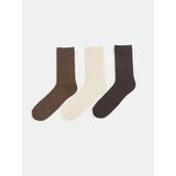 LC Waikiki Erkek Soket Çorap 3 Lü (W4) - 42 - Kahve