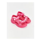 LC Waikiki Fuşya Barbie Baskılı Kız Çocuk Sandalet