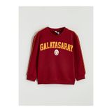 LC Waikiki Galatasaray Baskılı Erkek Çocuk Kalın Sweatshirt