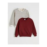 LC Waikiki GiyÇık Store den Karışık Bisiklet Yaka Erkek Çocuk Sweatshirt 2'li
