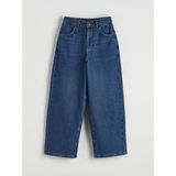 LC Waikiki Gri Baggy Fit Erkek Çocuk Jean Pantolon (S6) - Indigo - Dropsuz - 7 - 8 Yaş