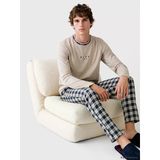 Lc Waıkıkı Gri Regular Fit Ekose Erkek Pijama Takımı