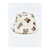 LC Waikiki GÜLİS GİYİM'DEN Bej Minnie Mouse Baskılı Erkek Bebek Bucket Şapka