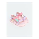 LC Waikiki GÜLİS GİYİM'DEN Pembe Cırt Cırtlı Kız Çocuk Sandalet