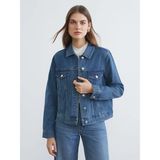 LC Waikiki Indigo Gömlek Yaka Kadın Jean Ceket (S6) - Dropsuz - 42