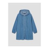 LC Waikiki Indigo Kapüşonlu Kadın Jean Tunik (S6)