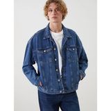 LC Waikiki Indigo Rahat Kalıp Erkek Jean Ceket - S