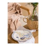 LC Waikiki Işıltılı Seçimler Baskılı Porselen Pasta Tabağı 21 cm, Karışık Baskılı