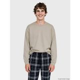 LC WAIKIKI Kahverengi Bisiklet Yaka Erkek Pijama Üst