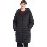 LC Waikiki Kapüşonlu Kadın Şişme Mont Polyester Uzun Kol Düz Yeşil Günlük Stil - 42