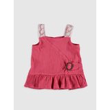 LC Waikiki Kare Yaka Kız Bebek Atlet - 18 - 24 Ay - Mercan