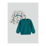 LC Waikiki Karişik Bisiklet Yaka Erkek Çocuk Sweatshirt 2'li