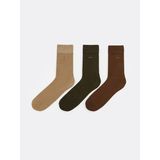 LC Waikiki Karışık Nakışlı Erkek Bambu Soket Çorap 3 Lü (S6) - 43 - 45 - Mix