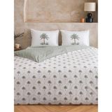 LC Waikiki Karışık Palmiye Desenli Çift Kişilik Nevresim Takımı (S6)