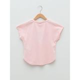 LC Waikiki Kids Bisiklet Yaka Baskılı Kısa Kollu Kız Çocuk Tişört - 10 Yaş - Pink