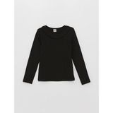 LC Waikiki Kids Bisiklet Yaka Uzun Kollu Kız Çocuk Tişört - 12 - 13 Yaş - Black