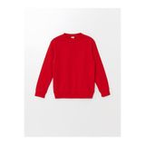 LC Waikiki Kirmizi Bisiklet Yaka Erkek Çocuk Sweatshirt