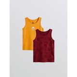 LC Waikiki Kırmızı Galatasaray Baskılı Erkek Çocuk Atlet 2 Li (S6) - 11 - 12 Yaş
